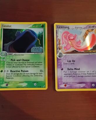 12 Carte pokemon stamped