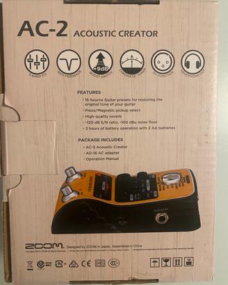 Zoom AC-2 Acoustic Creator è un preamplificatore