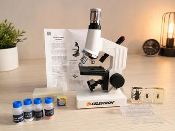 Microscopio Celestron con Accessori e Vetrini
