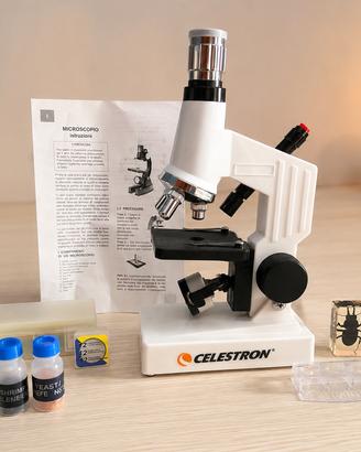 Microscopio Celestron con Accessori e Vetrini