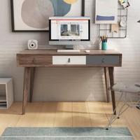 Scrivania 120x55 cm in rovere scuro Hornet