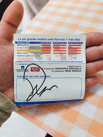 autografo Giancarlo Fisichella Formula 1