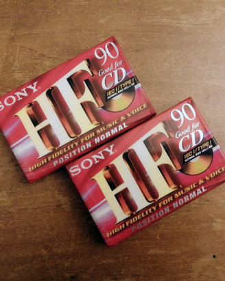 Audiocassette TDK 90 HF nuove incellofanate