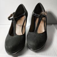 Eleganti scarpe da donna, in camoscio nero