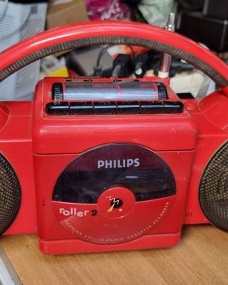 9823N-Radio Stereo Philips Roller 2 Rosso