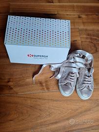 Superga 2750-LAMEJ ROSE PLATINUM
