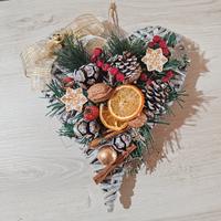 Cuore vimini decorato