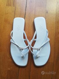 sandalo hermes 37 bianco 