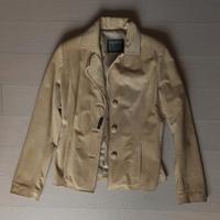 giacca donna in pelle scamosciata vintage