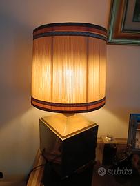 coppia lampade vintage in acciaio