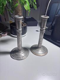 Coppia candelabri antichi fine 800 primi 900