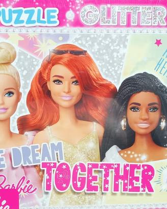 Lisciani, Barbie puzzle  + glitters. 60 pezzi, 4+