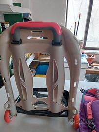 zaino scuola ragazza con trolley