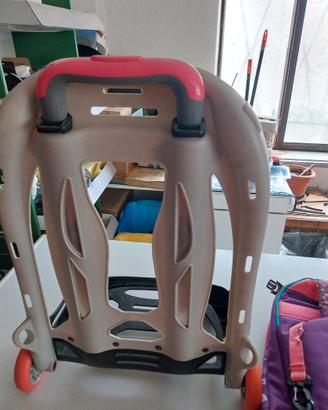 zaino scuola ragazza con trolley