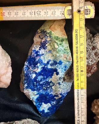 Azurite (carbonato basico di rame, Malachite