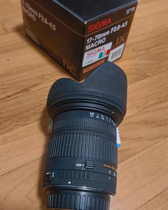 Sigma 17-70mm F/2.8-4.5 DC macro per Canon