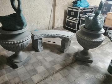 2callici2 cigni fontana motorizzata 1 panca 