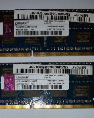 Ram Kingston DDR3 2x2GB