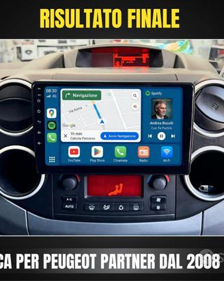 Peugeot Partner KIT COMPLETO Autoradio Android