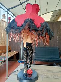 Lampada da tavolo GAMBE e CORSETTO stile Burlesque