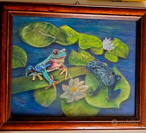 Disegno a pastello incorniciato