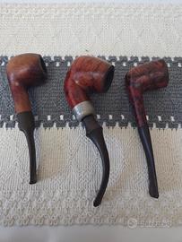 Lotto 3 pipe in radica vintage – Rossi e altre