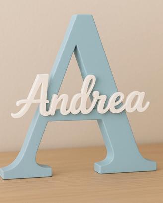 Lettera Nome Personalizzata- Decorazione Cameretta