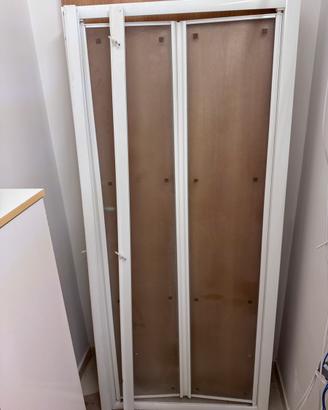 Porta doccia soffietto 82x185