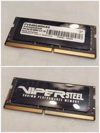 PATRIOT VIPER STEEL SODIMM DDR4 3000 8GB C18 XMP 2