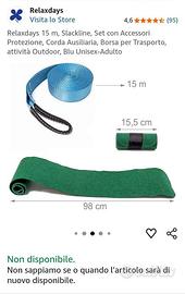 slakeline 15 m mai usata