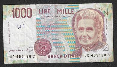 Italia - banconota circolata da 1000 Lire 1994