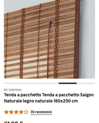 Tende legno naturale nuove Leroy Merlin