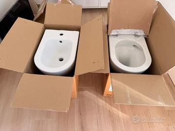 Bidet sanitario GSI, modello Tono bianco