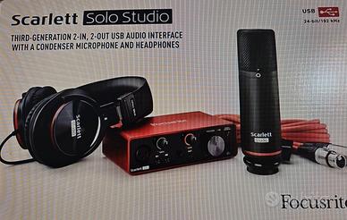 scarlet solo studio scatola