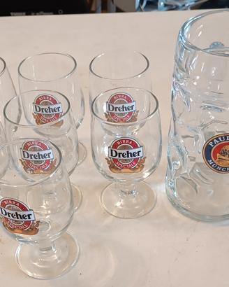  Bicchieri Birra Vintage 8 PZ 