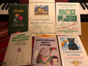 Lotto 6 libri a tema Alimentazione Salute Allergie