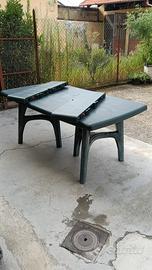 Tavolo da giardino allungabile in resina antracite