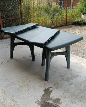 Tavolo da giardino allungabile in resina antracite