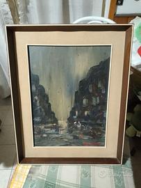 Dipinto "lago" di Carmine Mirra 1967 51X41 cm