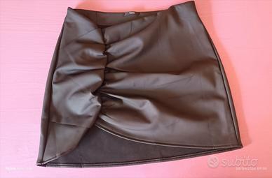 Gonna Tezenis nera drappeggiata