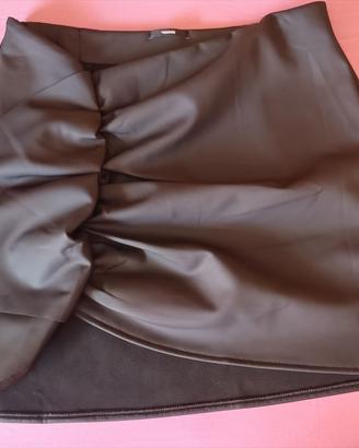 Gonna Tezenis nera drappeggiata