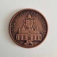 Medaglia Papa visita Venezia 1985