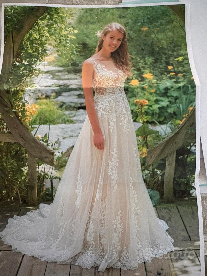 ABITO DA SPOSA JUSTIN ALEXANDER TG 40-42 Abbigliamento e