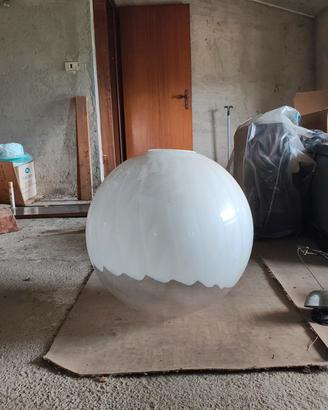 Lampadario in vetro soffiato space age 