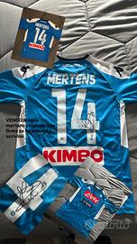 Maglia mertens napoli con firma