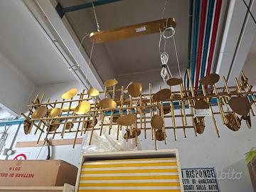 Lampadario in ottone 
