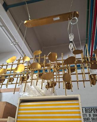 Lampadario in ottone 