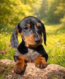 Cuccioli maschi di bassotto nano a pelo corto