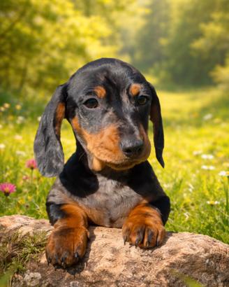 Cuccioli maschi di bassotto nano a pelo corto