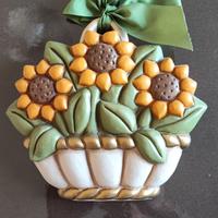 THUN 2 Cestini grandi con fiori